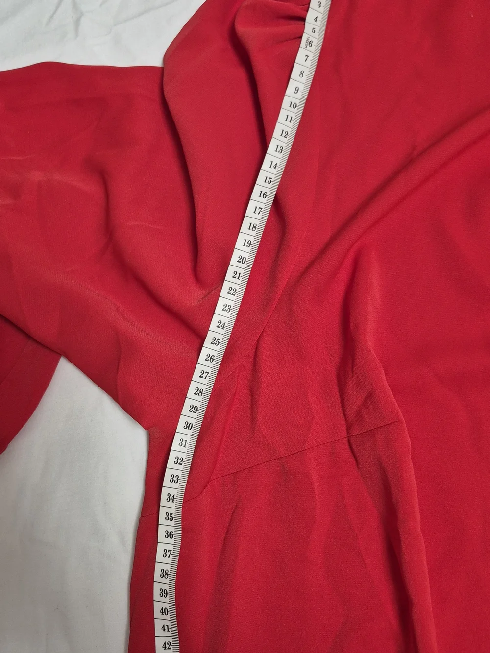 Ava & Viv Vibrant Red Ruffle-Neck Blouse - Picture 7 of 9